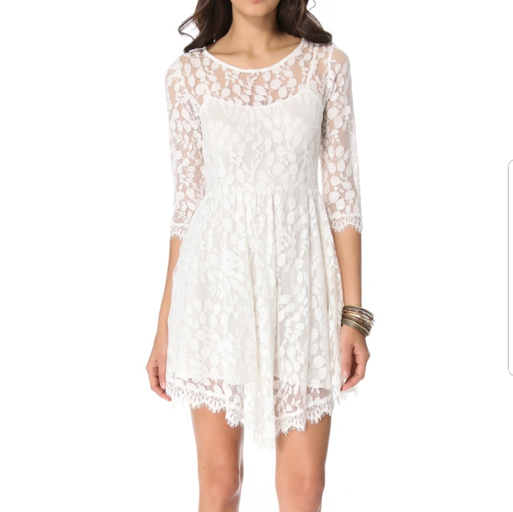 FREE PEOPLE ivory dress!